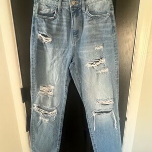 VERVET BY FLYING MONKEY Light Blue Distressed High Rise Jeans